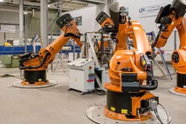 Roboter in der Lernfabrik